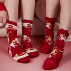 The Palace Museum Steed Treading Blossoms Red Sock Set