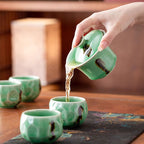 Shangxinle Forbidden City Transforming Stone into Gold Ceramic Tea Set