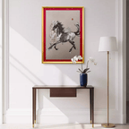 The Palace Museum Xu Beihong's Two Horses Decorative Painting