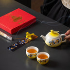 Shangxinle Forbidden City Aromatherapy Magpie Ascending the Cassia Tea Set
