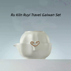 The Palace Museum Ru Kiln Ruyi Travel Gaiwan Set