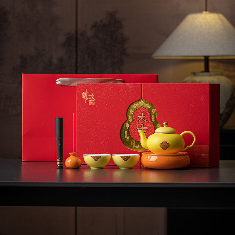 Shangxinle Forbidden City Blessings and Prosperity Portable Tea Set