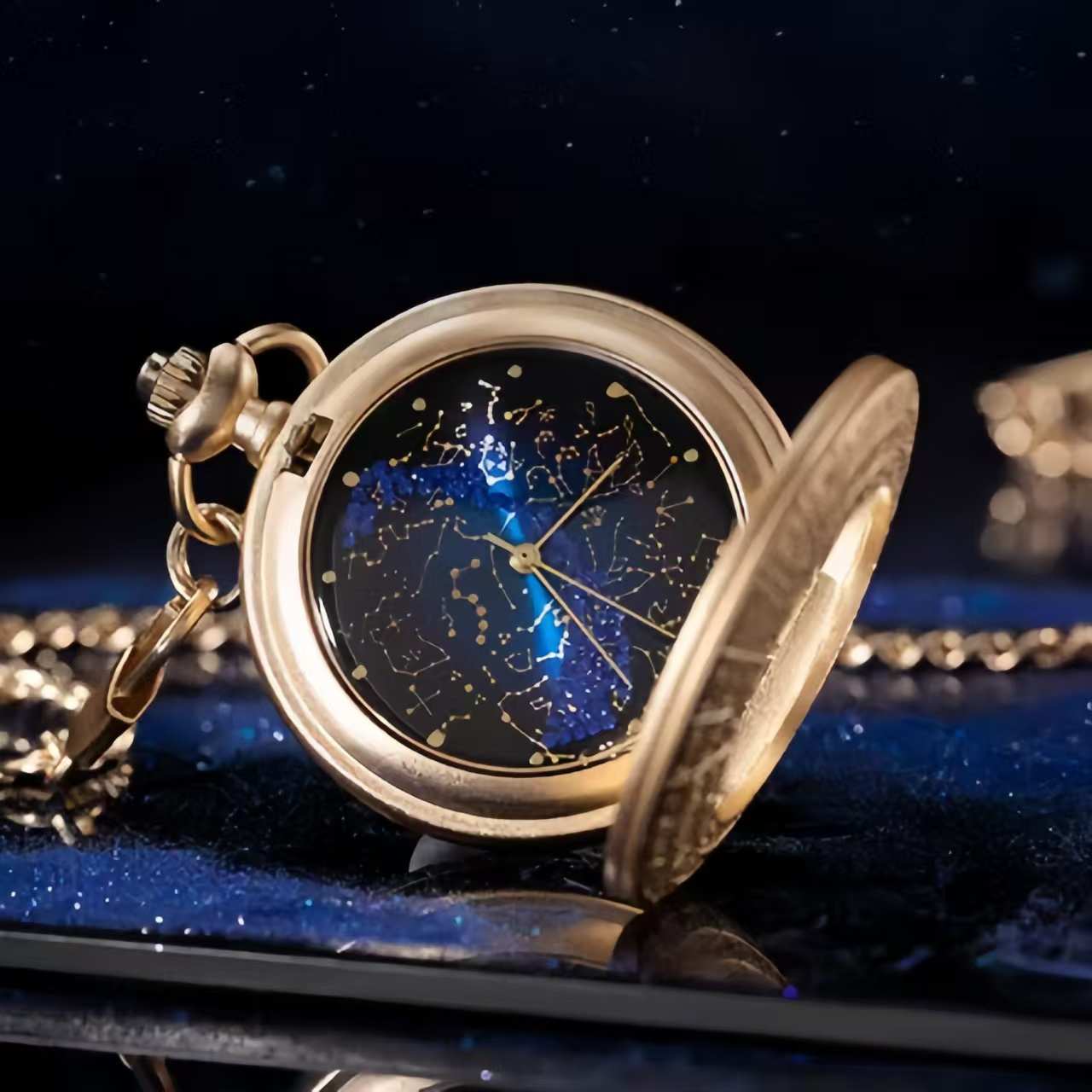 The Palace Museum Arctic Star Chart Vintage Celestial Pocket Watch