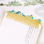 The Palace Museum A Thousand Li of Rivers and Mountains Hollow-out Bookmark Ruler