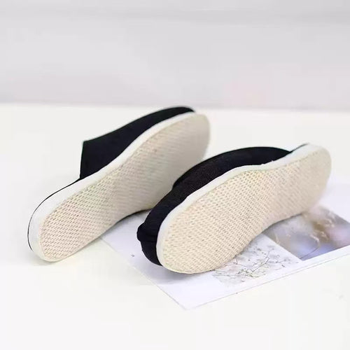 Neilian Sheng  Home Slippers Handcrafted Layered-Sole Zen-Inspired Men's Shoes