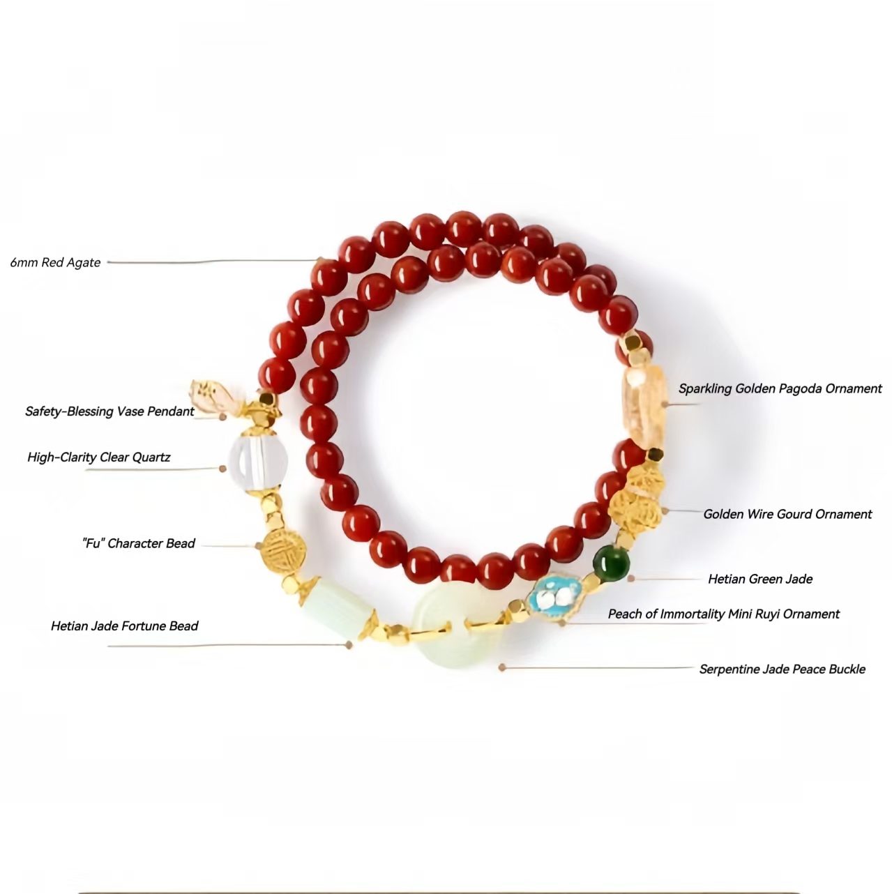 The Palace Museum Horse Year Lucky Charm Bracelet Museum-inspired Cultural Gift