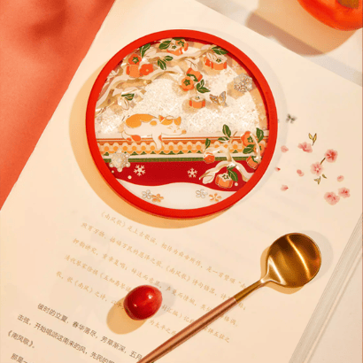 The Palace Museum Palace Museum Snow Silicone Coaster