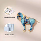 The Cloisonne Horse Year Brooch Premium Light Luxury Women's Pin