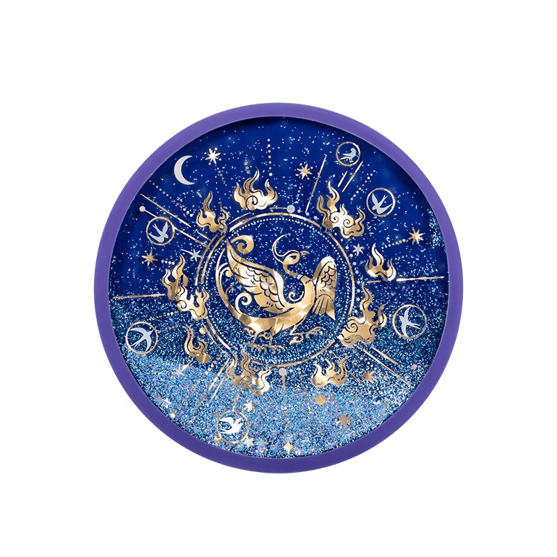 The Palace Museum Golden Crow & Jade Hare Shifting Sand Silicone Coaster