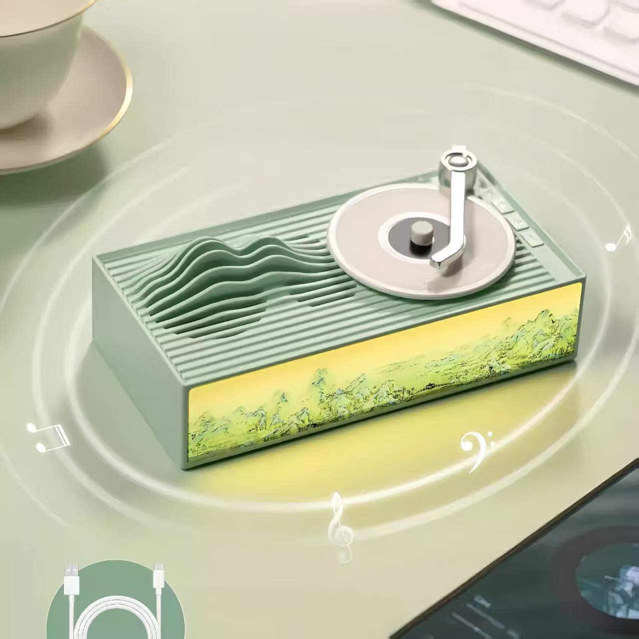 The Palace Museum Thousand Miles of Rivers & Mountains Bluetooth Speaker Night Light