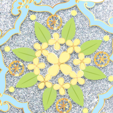 The Palace Museum Little Jade Rabbit Quicksand Silicone Coaster