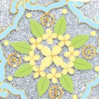 The Palace Museum Little Jade Rabbit Quicksand Silicone Coaster