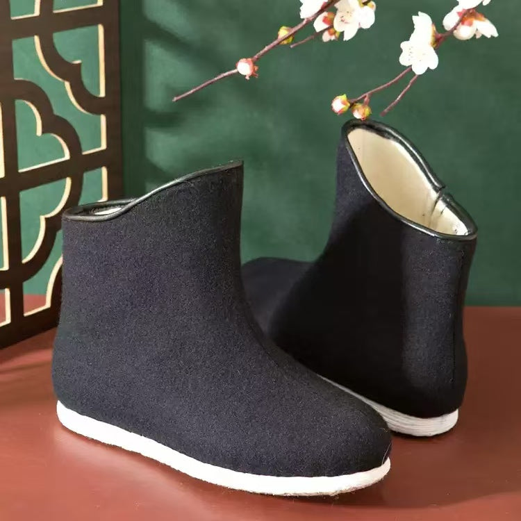 Neilan Sheng Multi-Layer Sole High-Top Cotton with Zipper  Men's & Woman's Boots