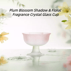 The Palace Museum Plum Blossom Shadow & Floral Fragrance Crystal Glass Cup