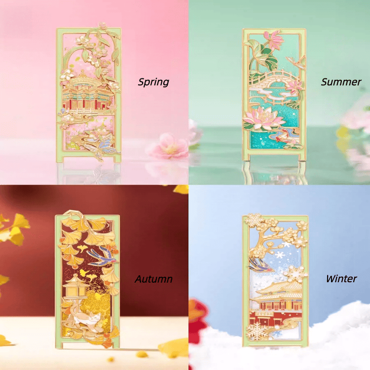The Palace Museum Forbidden City Four Seasons Flowing Sand Magnet