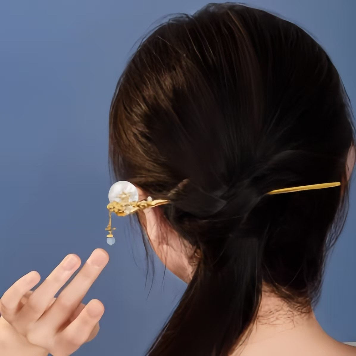 The Palace Museum New Moon Laurel Rabbit Hairpin