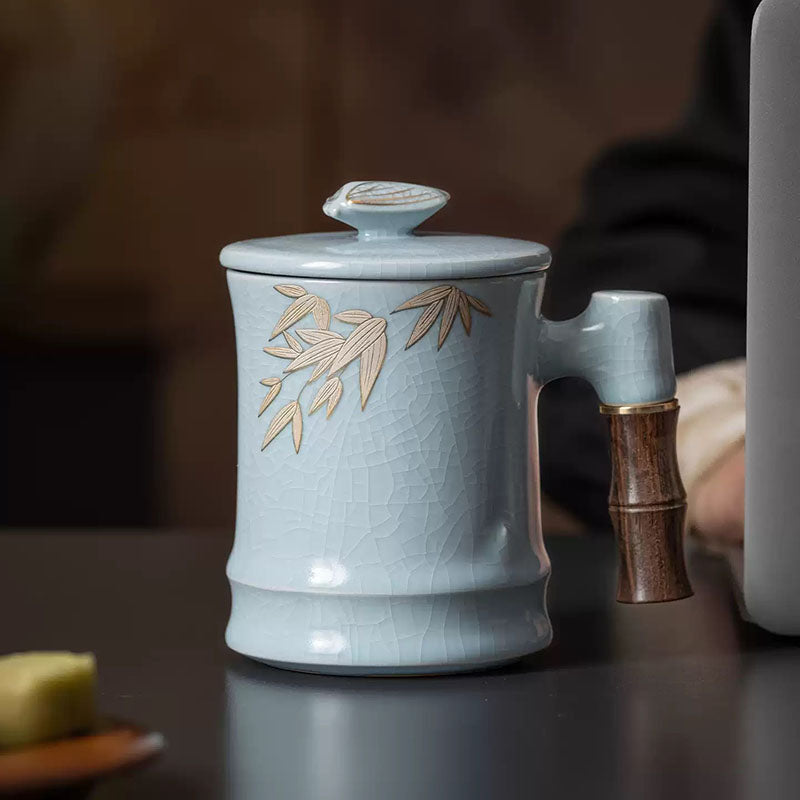 Shangxinle Forbidden City Bamboo Shaped Tea Cup