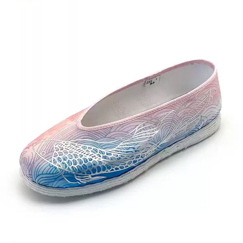 Neilan Sheng Wenyao Fish Ripple-Patterned Flats Women's Shoes