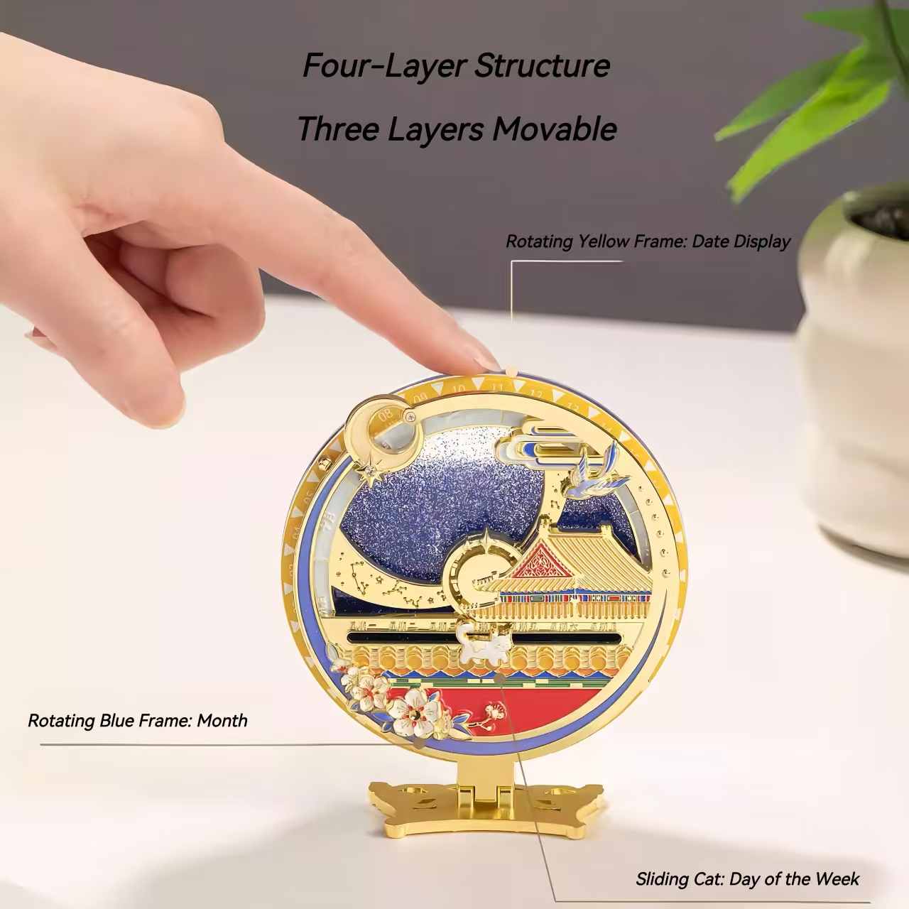 The Palace Museum Forbidden City Time Perpetual Calendar Fridge Magnet