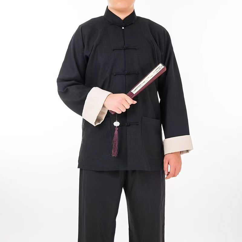 Rui Fu Xiang New Tangzhuang Long-Sleeve Men's Shirts