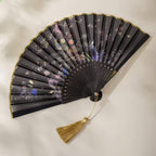 The Palace Museum Folding Fan with Hundred Birds Worshipping the Phoenix Motif