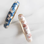 The Cloisonne Blue Dragonfly Carved Red Maple Leaf Bracelet Women's