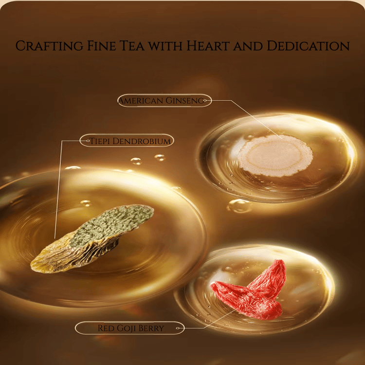 Beijing Tongrentang American Ginseng Dendrobium & Goji Berry Health Tea