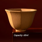 The Palace Museum Five Blessings Purple Clay Teacup Set Gift Box