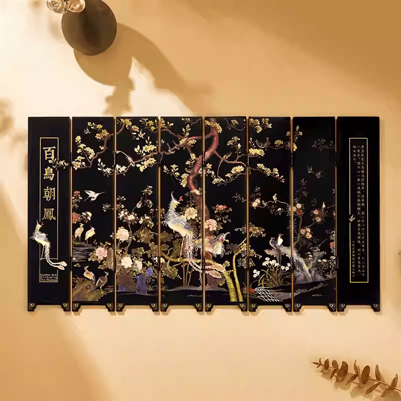 The Palace Museum Phoenix and Hundred Birds Tabletop Screen