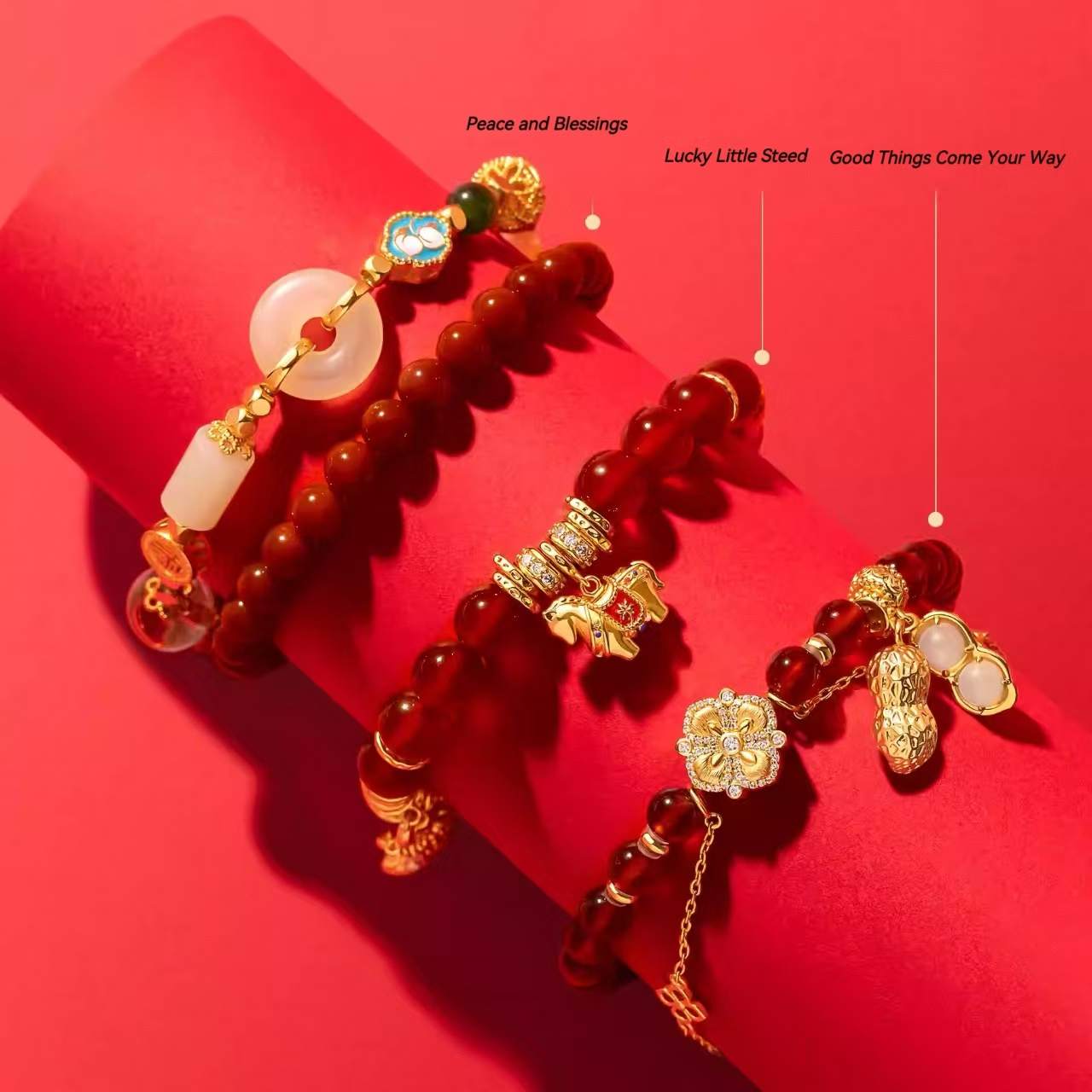 The Palace Museum Horse Year Lucky Charm Bracelet Museum-inspired Cultural Gift