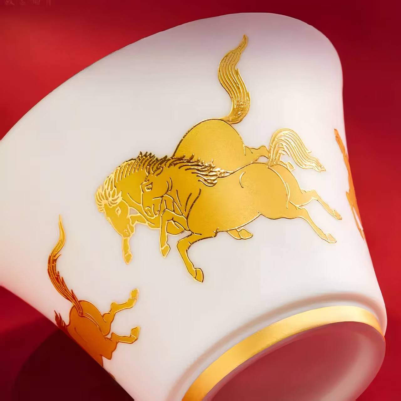 The Palace Museum Golden Junmei Tea Master's Cup Horse Year Gift Set