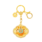 The Palace Museum Chased Ruyi Scepter & Pearl-Jade Quicksand Keychain