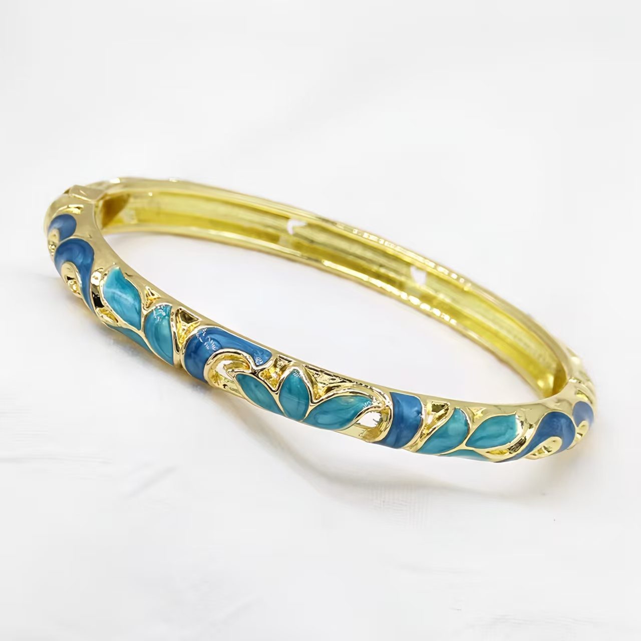 The JTF Cloisonne Bangle with Enamel Work Women's