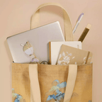 The Palace Museum Thousand Li of Rivers and Mountains Canvas Tote Bag