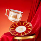 The Palace Museum Celestial Horse Auspicious Cup & Saucer Creative Gift Set Coffee Mug