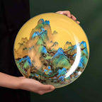 The Palace Museum Thousand Miles of Rivers and Mountains Bone China Plate
