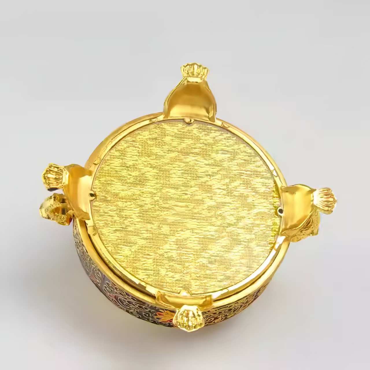 The Cloisonne Enameled Buddha Altar Incense Burner Copper Alloy