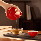 The Palace Museum Fortune Blessing Pouch Travel Gaiwan Set