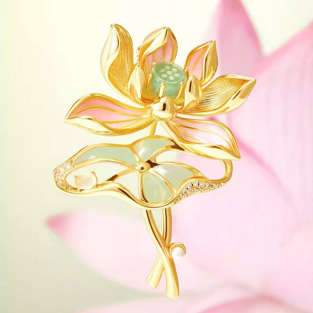 The Palace Museum Lotus Brooch
