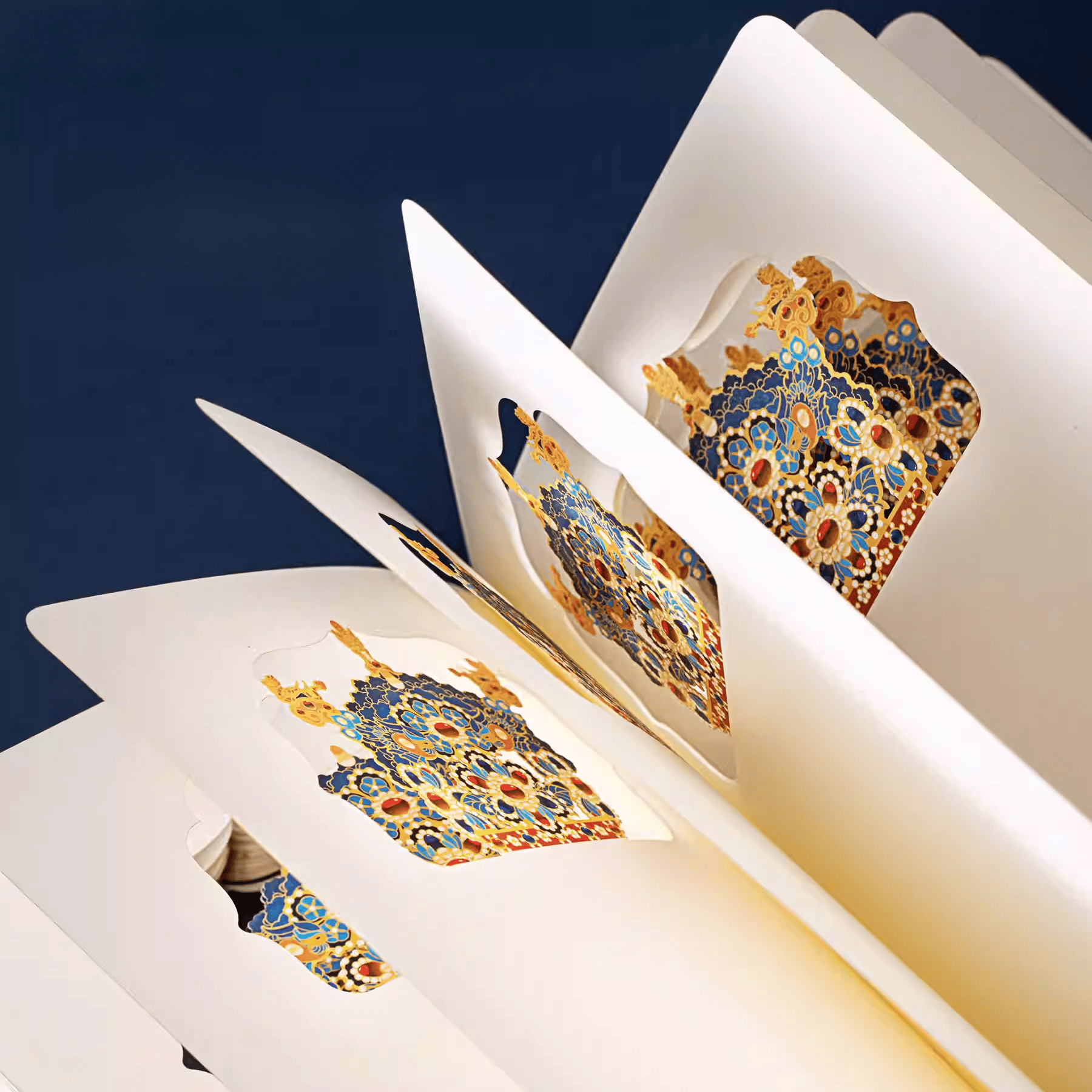 The Palace Museum Phoenix Crown 3D Paper-Cut Art Notebook