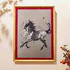 The Palace Museum Xu Beihong's Two Horses Decorative Painting