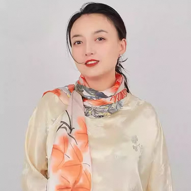 Rui Fu Xiang Mulberry Silk Women's Scarfs