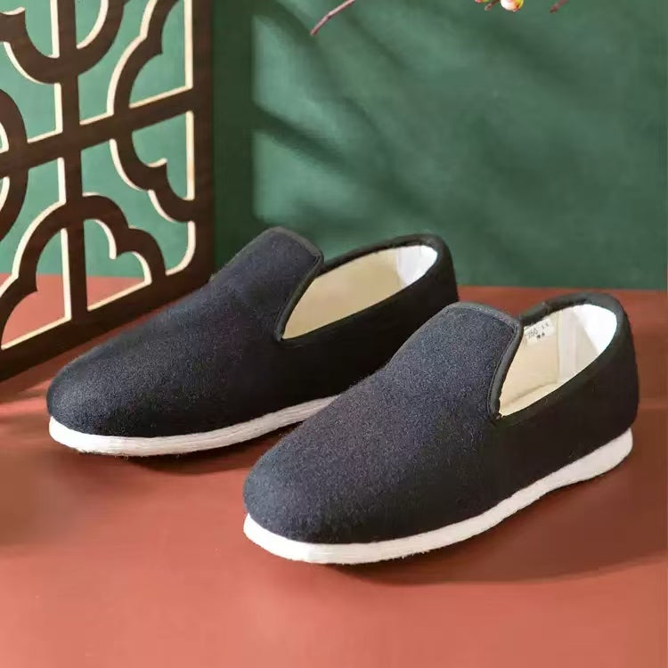 Neilan Sheng Multi-Layer Sole Warm Woolen Tongue Men's shoes
