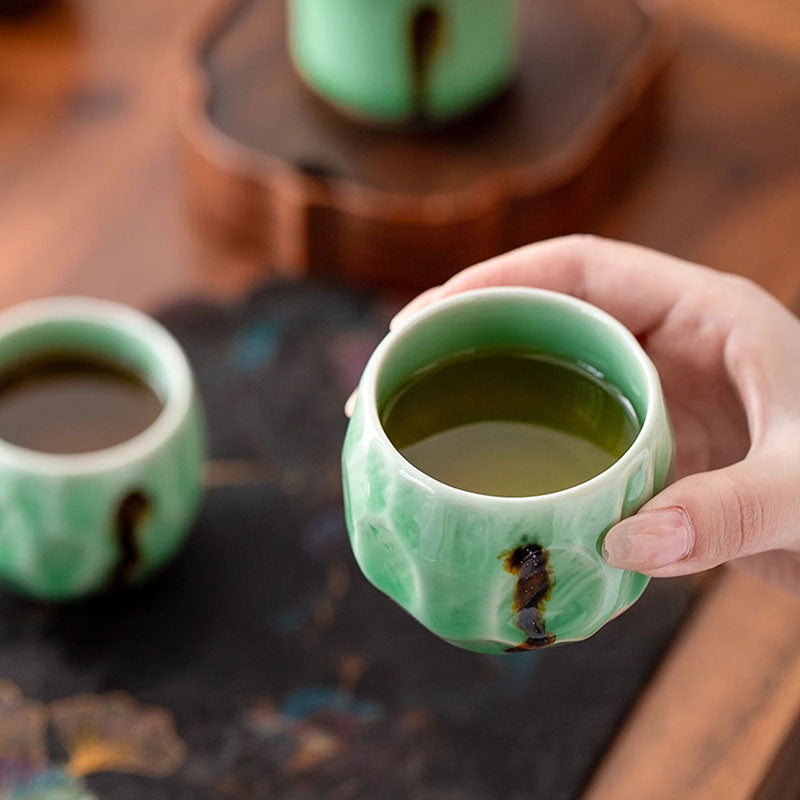 Shangxinle Forbidden City Transforming Stone into Gold Ceramic Tea Set