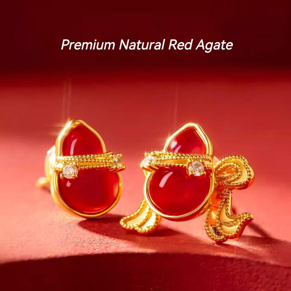 The Palace Museum Fu Lu Xin Xi Gourd Earrings