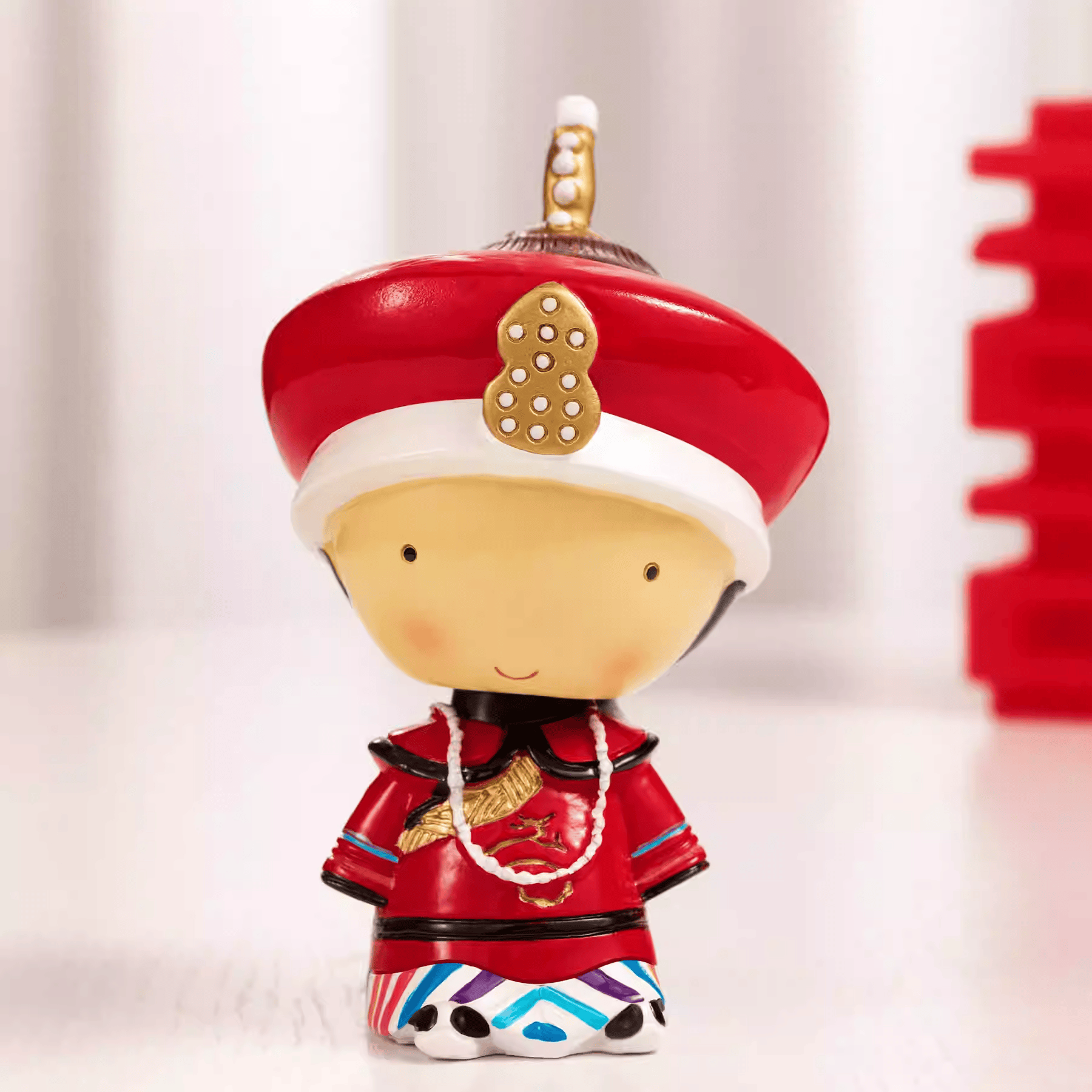 The Palace Museum Imperial Emperor & Empress Wedding Bobblehead Figurine