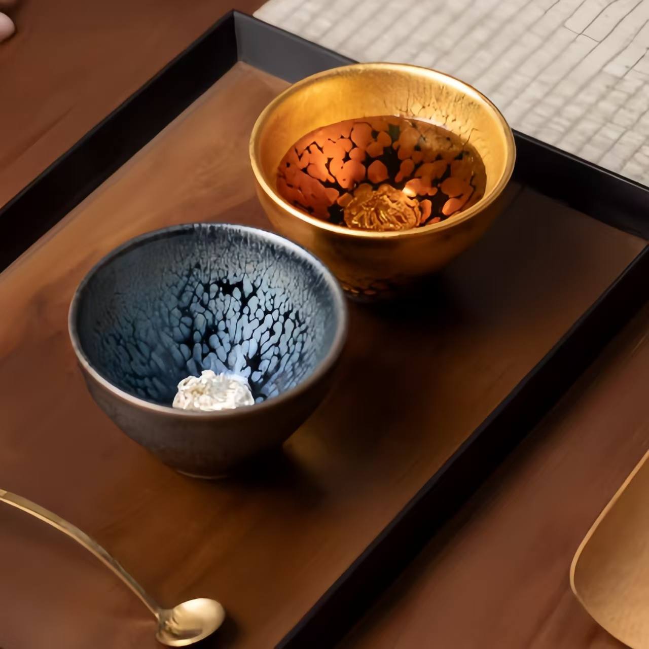 The Palace Museum Dragon in the Depths Jianzhan Cup Tea Set Gift Box