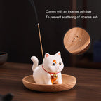 Shangxinle Forbidden City Cat Thread Incense Sandalwood Ornament