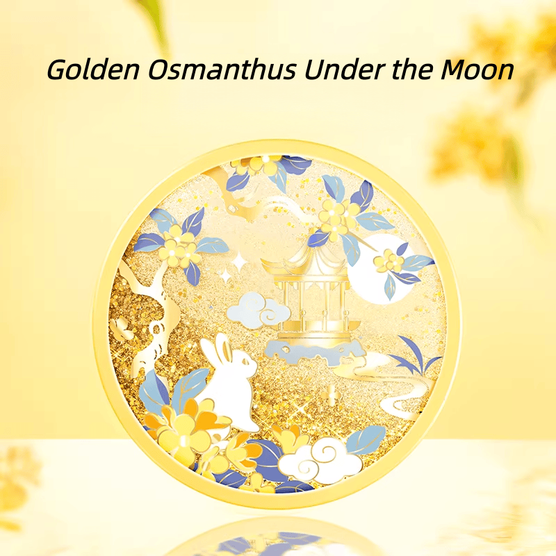 The Palace Museum Little Jade Rabbit Quicksand Silicone Coaster