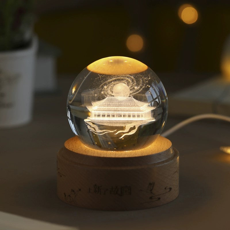 Shangxinle Forbidden City Crystal Ball Ornament of the Forbidden City Corner Tower